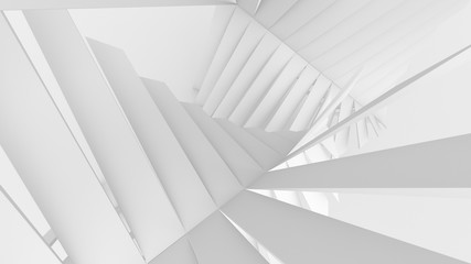 Obraz premium Streszczenie białe tło w kształcie geometrycznym, minimalistyczna makieta do wyświetlania produktów lub prezentacji, renderowanie 3D.