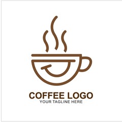 Coffee logo design with modern concept
