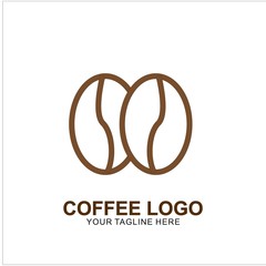 Coffee logo design with modern concept