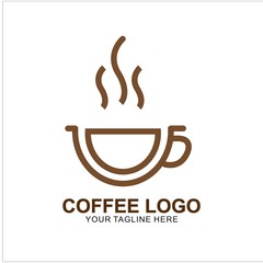 Coffee logo design with modern concept