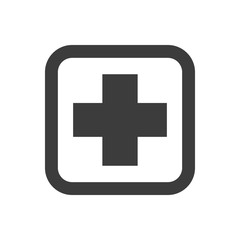 Obraz premium Hospital sign icon