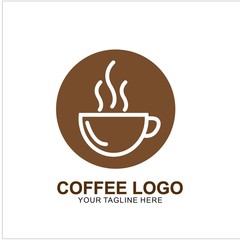 Coffee logo design with modern concept