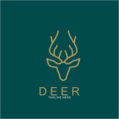 Deer logo design with modern concept
