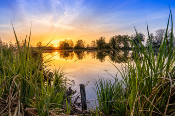 Sonnenuntergang am See