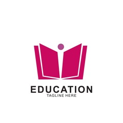 Education logo design with modern concept