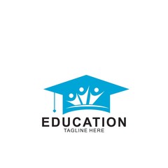 Education logo design with modern concept