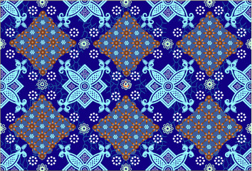 Indonesian batik motifs with very distinctive patterns,Vector
