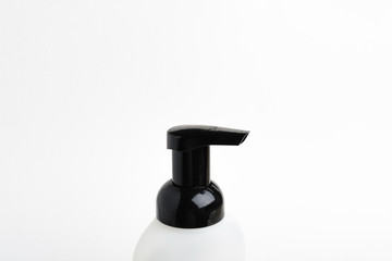 Top Cap Of Black & White Foam Hand Soap Pump Dispenser