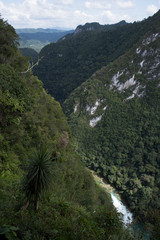 mountain landscape with river