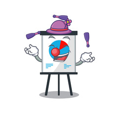 An attractive corona graph cartoon design style playing juggling