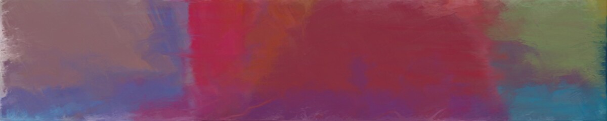 abstract graphic element with long wide background with pastel brown, dark moderate pink and teal blue colors