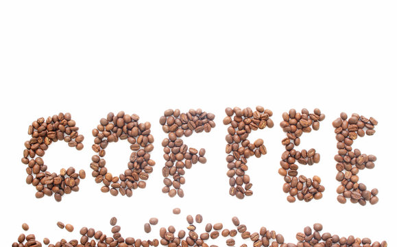 coffee beans. isolated on a white background