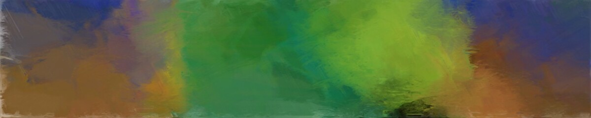 abstract graphic element with long wide horizontal background with dark olive green, forest green and olive drab colors