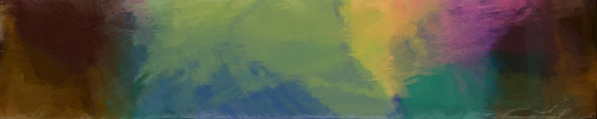 abstract graphic element with natural long wide horizontal graphic background with dark slate gray, very dark green and peru colors