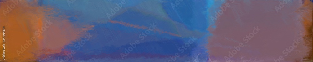 Poster abstract graphic element with horizontal graphic background with dim gray, teal blue and sienna colo