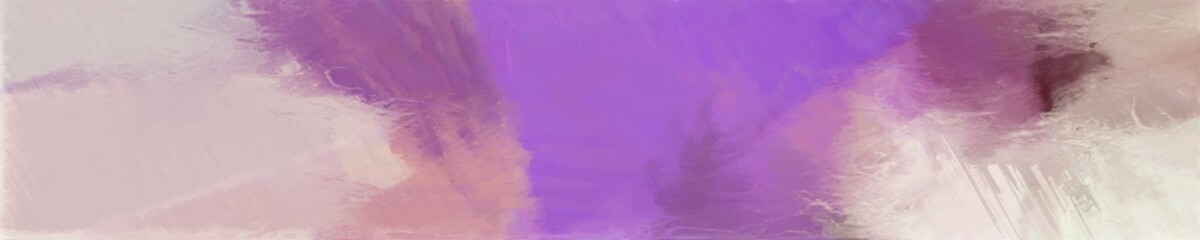 abstract long wide horizontal background with pastel purple, light gray and antique fuchsia colors