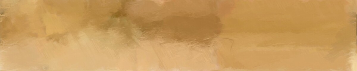 abstract natural long wide horizontal graphic background with dark khaki, peru and skin colors