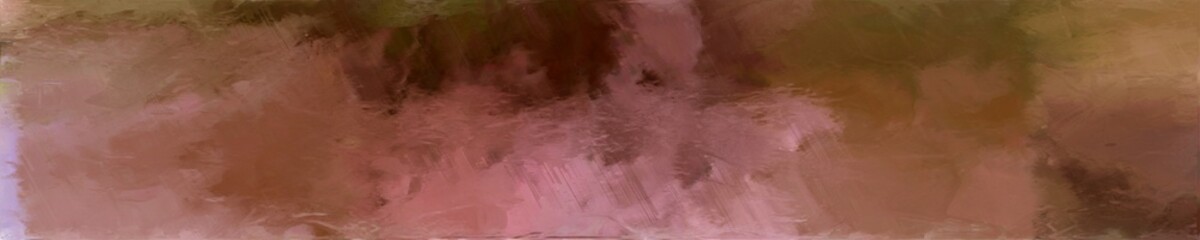 abstract horizontal graphic background with pastel brown, brown and antique fuchsia colors