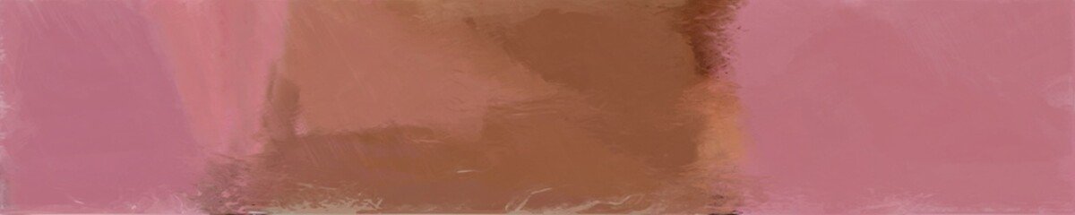 abstract natural long wide horizontal graphic background with indian red, brown and pastel brown colors