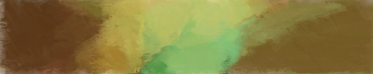 abstract graphic element with natural long wide horizontal background with brown, dark sea green and dark khaki colors