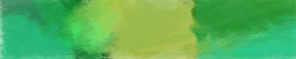Obraz na płótnie Canvas abstract horizontal graphic background with medium sea green, yellow green and moderate green colors