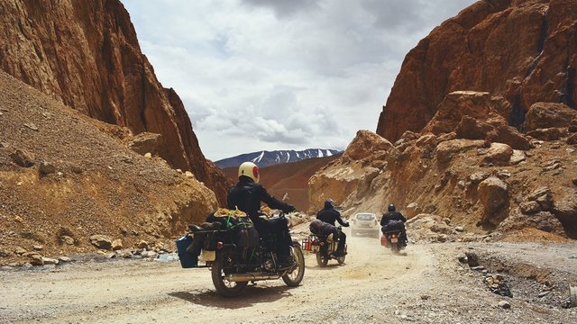 biker camping