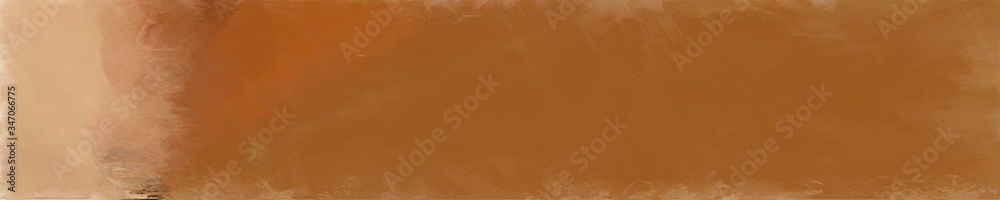 Poster abstract graphic element with natural long wide horizontal graphic background with sienna, tan and d