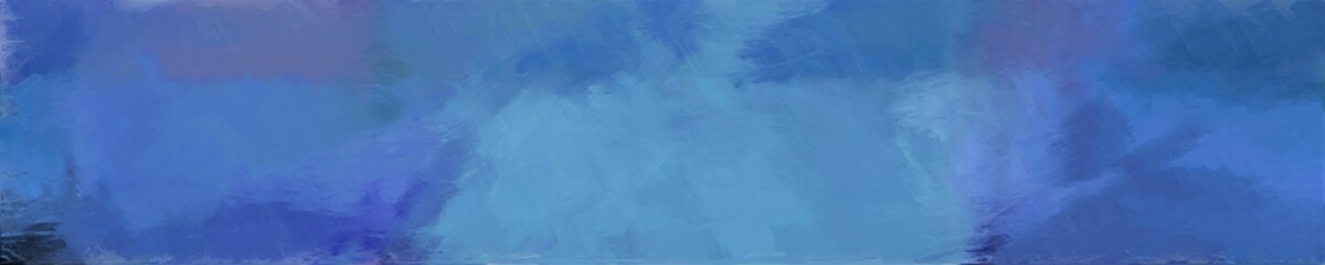 abstract graphic element with natural long wide horizontal background with steel blue, very dark blue and corn flower blue colors