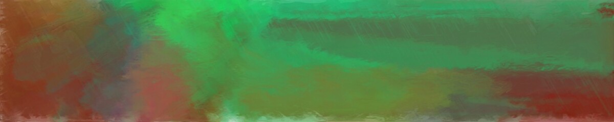 abstract graphic element with long wide horizontal background with dark olive green, sea green and medium sea green colors