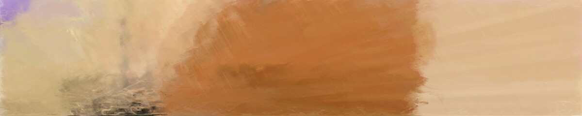 abstract natural long wide horizontal background with tan, sienna and peru colors