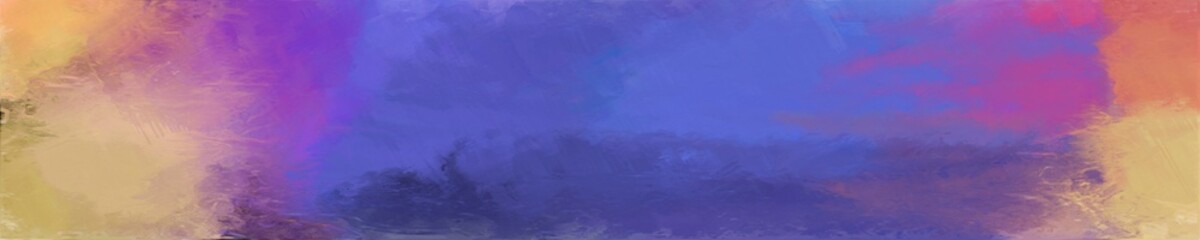 abstract graphic element with natural long wide horizontal background with slate blue, dark salmon and antique fuchsia colors