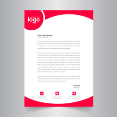 Corporate style letter head templates for your project design.