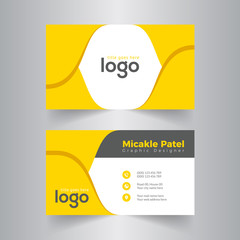 Abstract Corporate Business card Template Design.