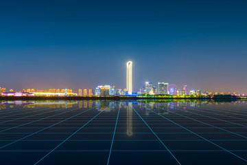 City scenery of Suzhou Industrial Park, Jiangsu Province, China