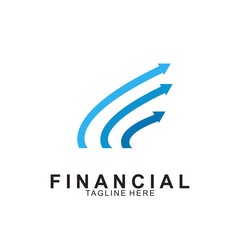 Financial and accounting business logo design