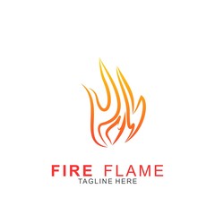 Fire logo with modern concept