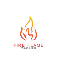 Fire logo with modern concept