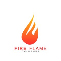 Fire logo with modern concept