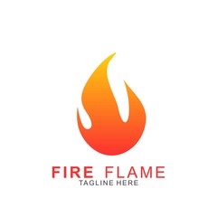 Fire logo with modern concept