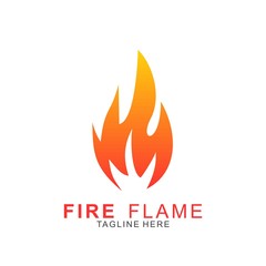 Fire logo with modern concept