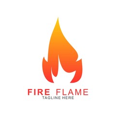 Fire logo with modern concept