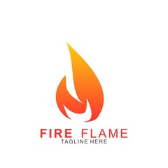 Fire logo with modern concept