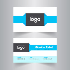 Abstract Corporate Business card Template Design.