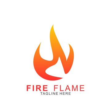 Fire logo with modern concept