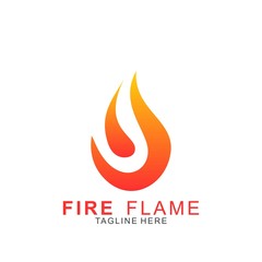 Fire logo with modern concept