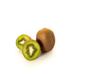 Obraz premium isolated kiwi on a white background