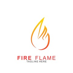 Fire logo with modern concept