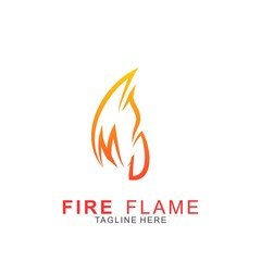 Fire logo with modern concept