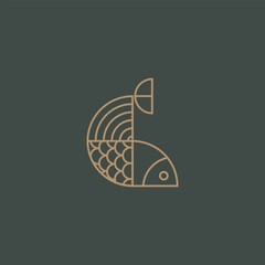 Premium fish logo design
