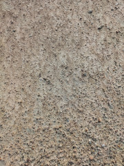 water drop marks on soil after rain